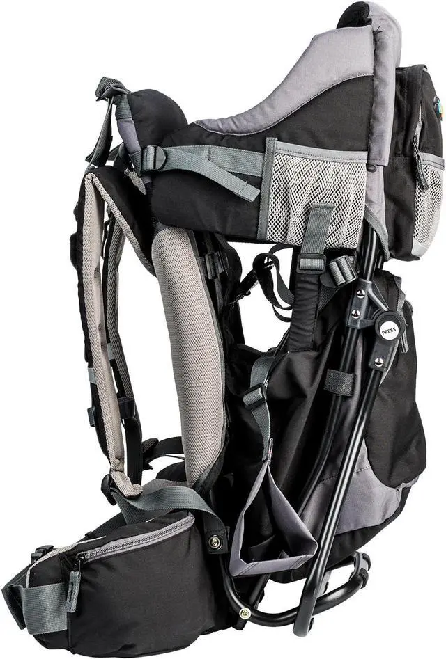 Alt view image 7 of 13 - ClevrPlus Canyonero Baby Backpack Kid Toddler Camping Hiking Child Carrier Black