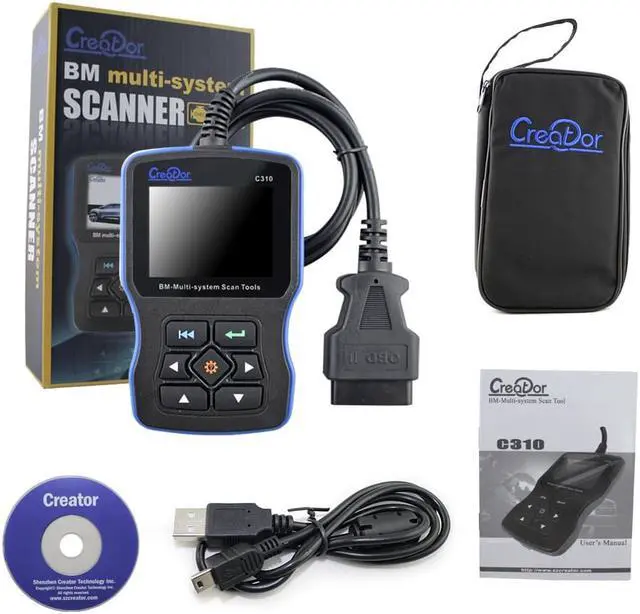 Alt view image 5 of 7 - Creator C310 BMW Multi System Diagnostic Scan Tool For C310 BMW Code Reader with Clear Adaptation and Engine Oil Reset Function