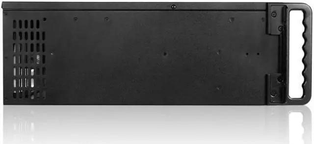 Alt view image 2 of 8 - iStarUSA D-400SEA-BK-RAIL24 4U Compact Stylish Rackmount Chassis with Black SEA Bezel and 20" Sliding Rail Kit