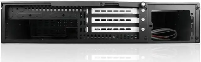 Alt view image 3 of 9 - iStarUSA D-200SEA-SL-T7SA 2U Compact Stylish Rackmount Chassis with silver SEA Bezel and Rugged 5.25" to 3.5" SATA SAS 6 Gbps HDD Hot-swap Rack