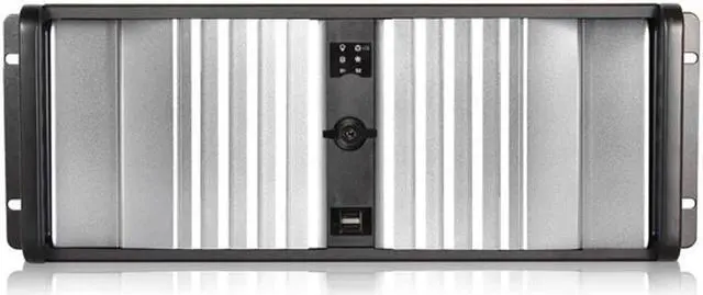 Main image of iStarUSA D-400SEA-SL-T7SA 4U Compact Stylish Rackmount Chassis with silver SEA Bezel and with rugged 5.25" to 3.5" SATA SAS 6 Gbps HDD Hot-swap Rack
