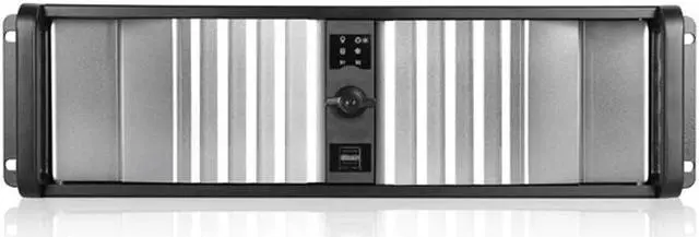 Main image of iStarUSA D-300SEA-SL-T7SA 3U Compact Stylish Rackmount Chassis with silver SEA Bezel and Rugged 5.25" to 3.5" SATA SAS 6 Gbps HDD Hot-swap Rack