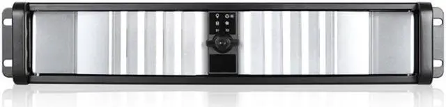 Main image of iStarUSA D-200SEA-SL-RAIL24 2U Compact Stylish Rackmount Chassis with Silver SEA Bezel and 20" Sliding Rail Kit