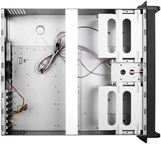 Alt view image 5 of 8 - iStarUSA D-300SEA-BL-HDD2535 3U Compact Stylish Rackmount Chassis with Blue SEA Bezel with internal 2.5" to 3.5" HDD/SSD Converter