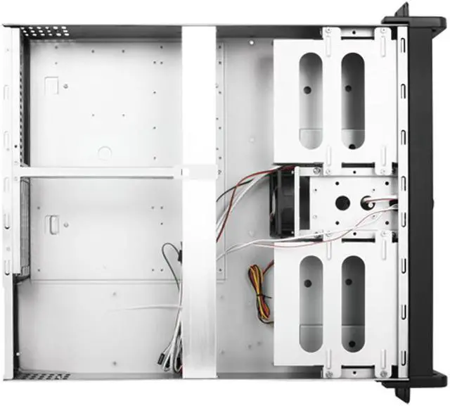 Alt view image 4 of 8 - iStarUSA D-200SEA-RD-RAIL24 2U Compact Stylish Rackmount Chassis with Red SEA Bezel and 20" Sliding Rail Kit