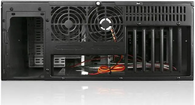 Alt view image 3 of 8 - iStarUSA D-400SEA-SL-T7SA 4U Compact Stylish Rackmount Chassis with silver SEA Bezel and with rugged 5.25" to 3.5" SATA SAS 6 Gbps HDD Hot-swap Rack
