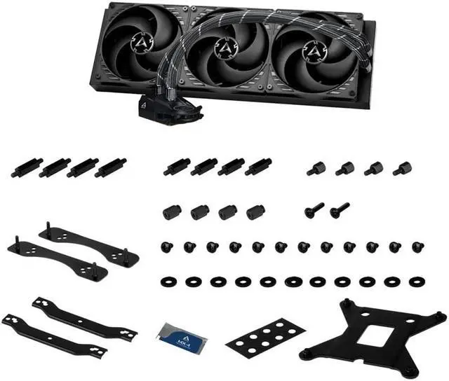 Alt view image 7 of 17 - Arctic Liquid Freezer II 420 - Multi Compatible All-in-One CPU AIO Water Cooler, Compatible with Intel & AMD, Efficient PWM Controlled Pump, Fan Speed: 200-1700 RPM (Controlled via PWM) - ACFRE00092A