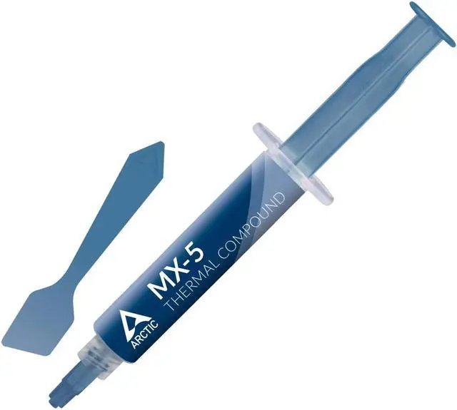 Main image of ARCTIC MX-5 (8 g, Incl. Spatula) - Quality Thermal Paste for All CPU Coolers, Extremely high Thermal Conductivity, Low Thermal Resistance, Long Durability, Metal-Free, Non-Conductive, Non-capacitive