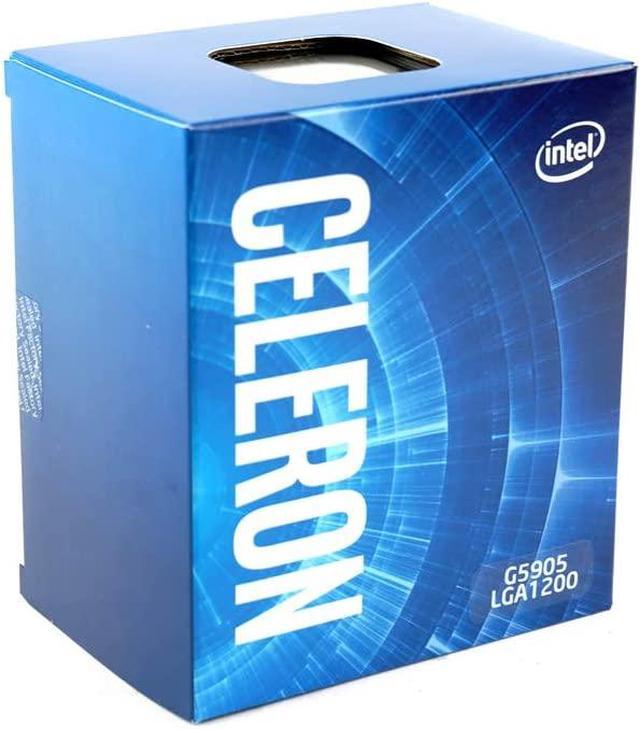 Intel Celeron G5905 - Celeron Comet Lake Dual-Core 3.5 GHz LGA 1200 58W  Intel UHD Graphics 610 Desktop Processor - BX80701G5905