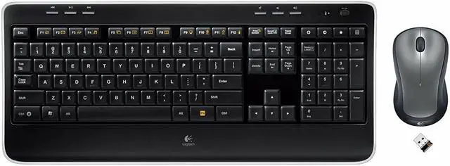 Alt view image 3 of 14 - Logitech 920-002595 Wireless Desktop MK520 Keyboard and Mouse Combo