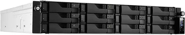 Alt view image 4 of 18 - Asustor AS6512RD 12 Bay Lockerstor 12RD 2U Rackmount NAS w/ Redundant Power Supply (Diskless)