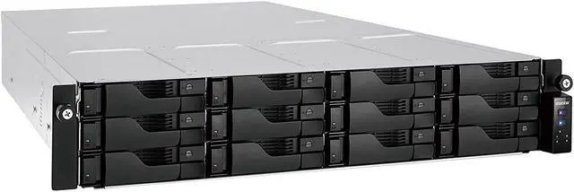 Alt view image 2 of 18 - Asustor AS6512RD 12 Bay Lockerstor 12RD 2U Rackmount NAS w/ Redundant Power Supply (Diskless)