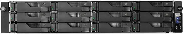 Alt view image 3 of 18 - Asustor AS6512RD 12 Bay Lockerstor 12RD 2U Rackmount NAS w/ Redundant Power Supply (Diskless)