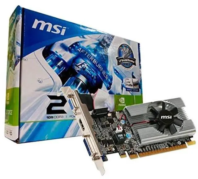 Alt view image 10 of 9 - MSI GeForce 210 1GB DDR3 PCI Express 2.0 x16 Low Profile Ready Graphics Card N210-MD1G/D3