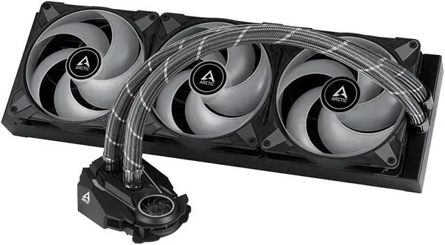 Alt view image 2 of 4 - ARCTIC Liquid Freezer II 420 RGB (incl. Controller) - Multi-Compatible All-in-one CPU AIO Water Cooler with RGB, efficient PWM-Controlled Pump, Fan Speed: 200-1900 RPM, LGA1700 compatible - Black