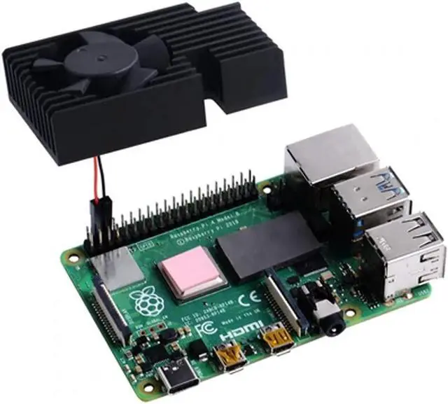 Alt view image 2 of 3 - AAAwave ODS712 Aluminum Heatsink Cooling Kit for Raspberry Pi 4