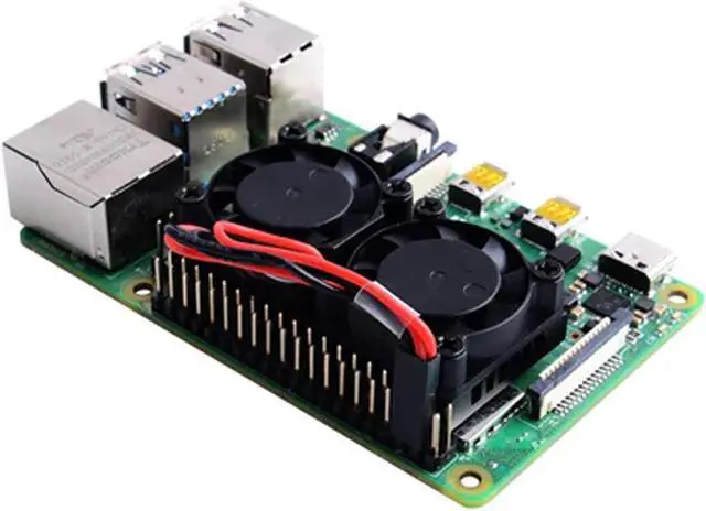 Main image of AAAwave ODS708 Heatsink with Dual Fan For Raspberry Pi 4B