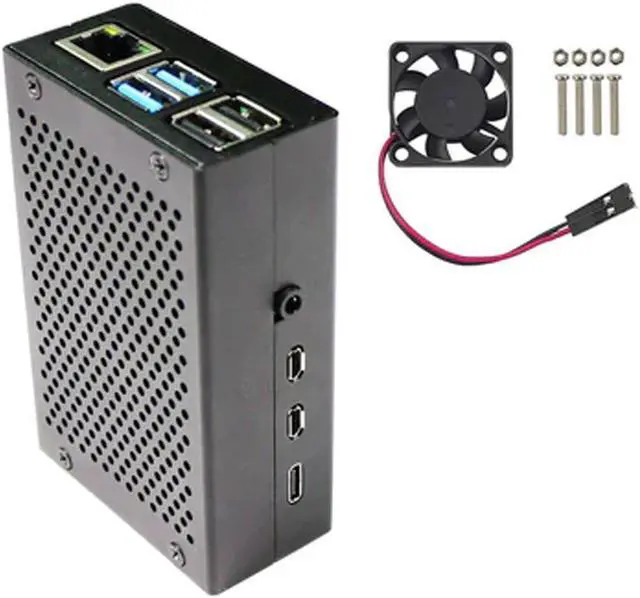 Alt view image 3 of 5 - AAAwave ODS704 Aluminum Metal Box Case With Cooling Fan For Raspberry Pi 4B