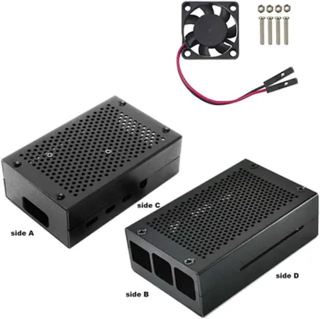 Alt view image 4 of 5 - AAAwave ODS704 Aluminum Metal Box Case With Cooling Fan For Raspberry Pi 4B