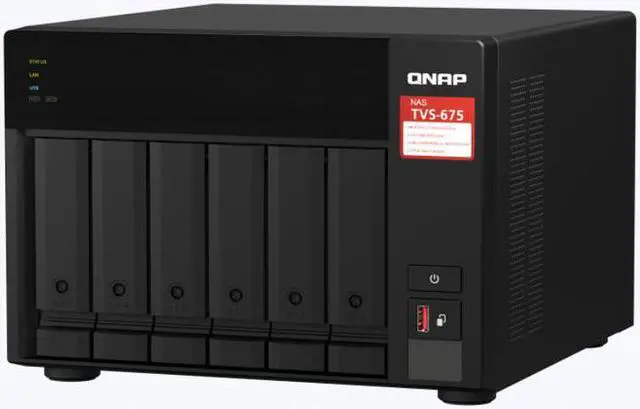 Alt view image 4 of 7 - QNAP TVS-675 8-bay NAS/iSCSI IP-SAN, ZhaoXin KX-U6580 8C 2.5GHz, 8GB RAM, two 2.5GbE, 10G-ready TVS-675-8G-US