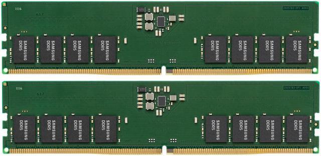 Samsung M323R2GA3BB0-CQK Dual RAM DDR5 4800MHz 32GB (2 x 16GB) 1Rx8  PC5-38400R U-DIMM OEM NON-ECC Desktop Memory 