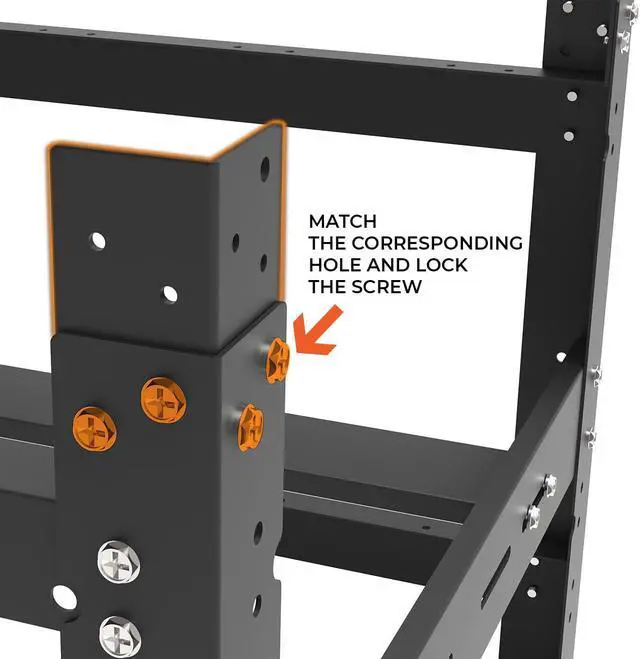Alt view image 2 of 4 - AAAwave The Sluice V.2 12 GPU Mining Rig Frame and 4 pcs of stacking brackets (Black)