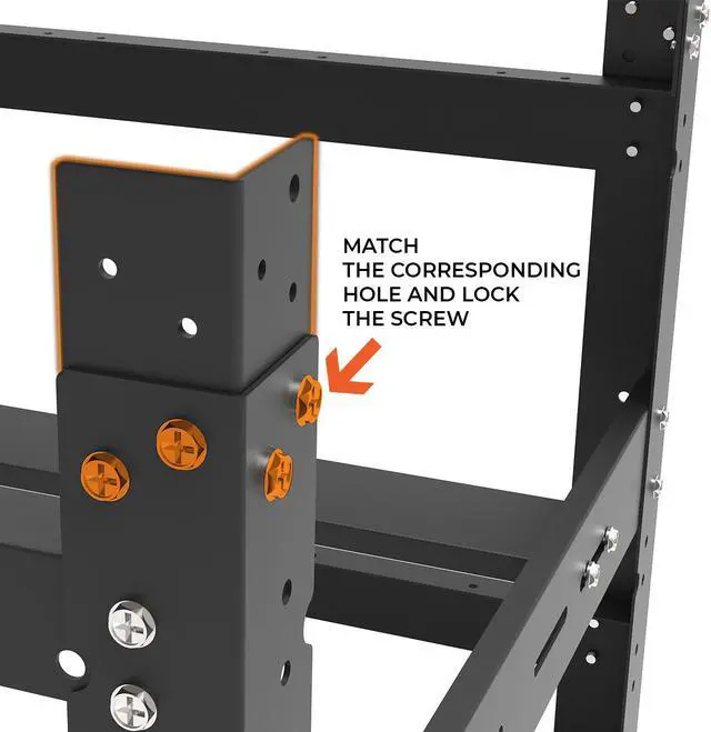 Alt view image 2 of 4 - AAAwave The Sluice V.2 12 GPU Mining Rig Frame X2 and 4 pcs of stacking brackets (Black)