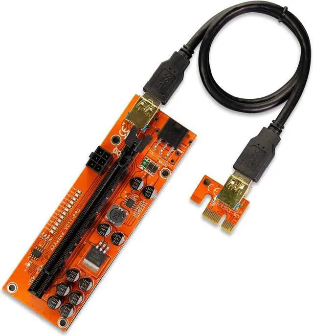 Alt view image 4 of 6 - AAAwave 10GPU The Dredge II Mining Frame Stackable and PCIe Riser V011 Pro (10pcs)