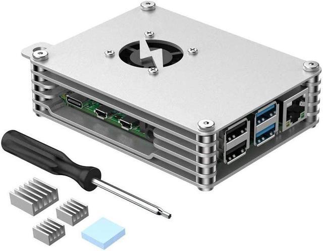 Main image of AAAwave Raspberry Pi Aluminum Alloy Case w/ Laminated Frame and Heat Sink Combo Kit