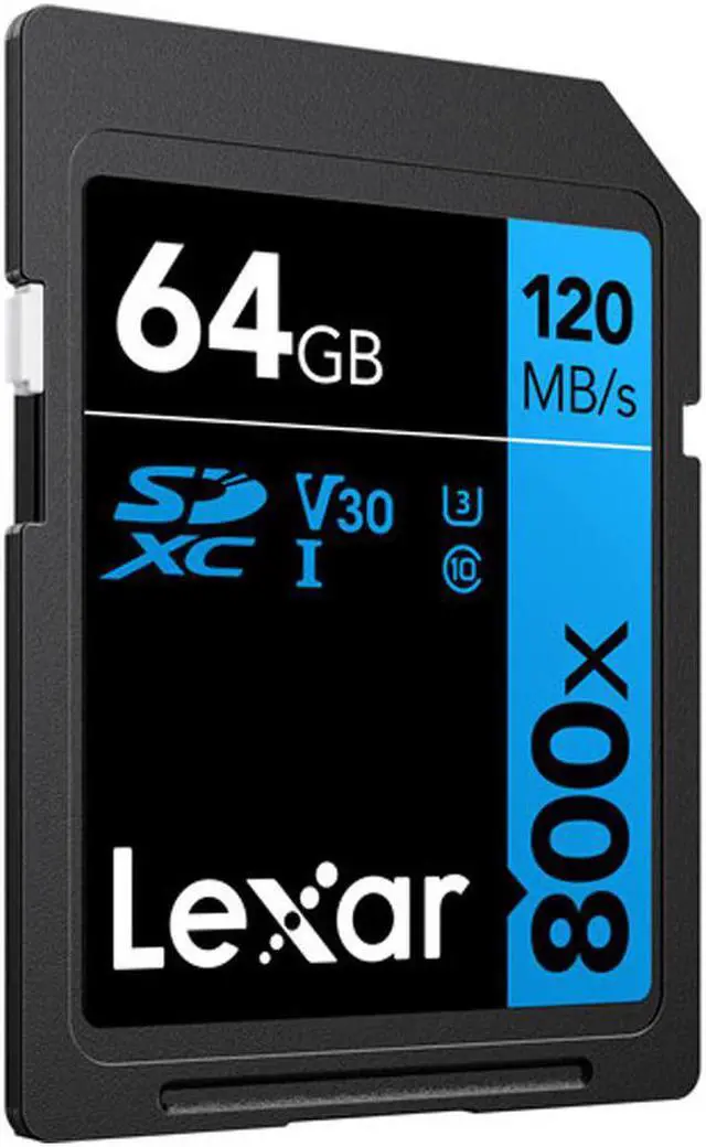 Alt view image 3 of 9 - Lexar LSD0800064G-BNNNU High-Performance 800x 64GB  SDXC UHS-I Cards, Up to 120MB/s Read, for Point-and-Shoot Cameras