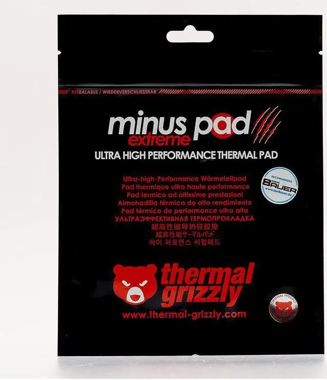 Alt view image 4 of 5 - Thermal Grizzly TG-MPE-100-100-05-R Minus Pad Extreme 100x100x0.5