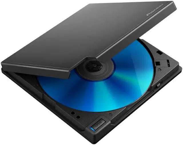Alt view image 2 of 6 - Pioneer BDR-XD08B USB 3.2 Gen1 (USB Type-C) / 2.0 Slim Portable BD/DVD/CD Writer - Black W/SW