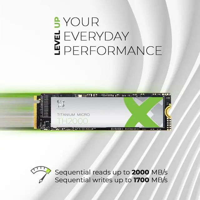 Alt view image 4 of 6 - Titanium Micro TH2000 512GB PCIe NVMe Gen 3 M.2 2280 Internal SSD