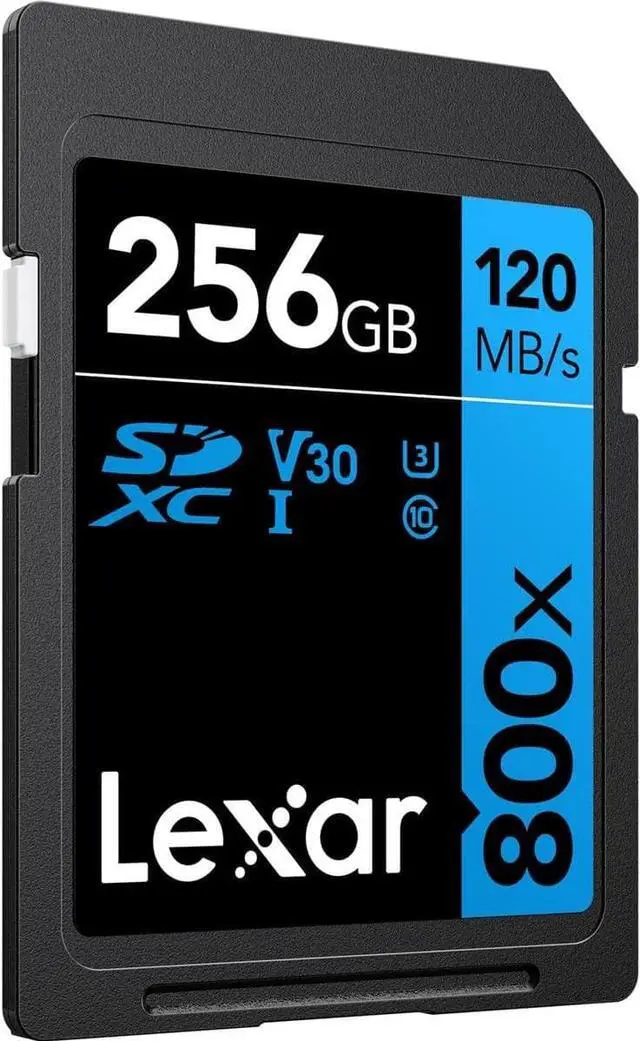 Alt view image 2 of 20 - Lexar BLUE Series 256GB High-Performance SDXC Flash Memory UHS-I U1 Class 10