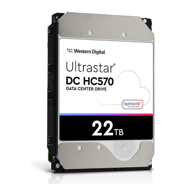 Disque Dur WD Ultrastar DC HC570 22 To - SATA 6Gb/s - 7200 RPM - 512 Mo Cache (Reconditionné)
