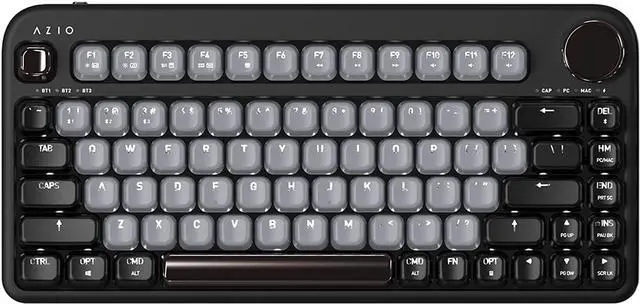 Main image of Azio IK404 IZO Wireless BT5/USB PC & Mac Mechanical Keyboard, Pre-Lubed Red Switches, Black Willow