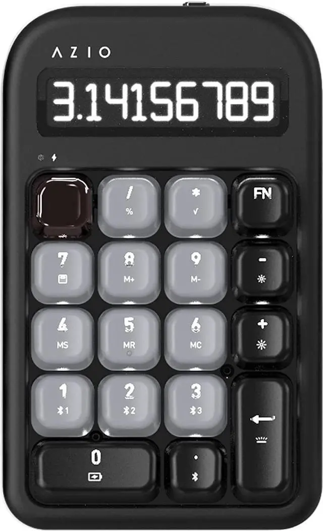 Main image of AZIO IN404 IZO Number Pad Red Switches in Black Willow