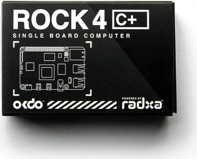 Alt view image 7 of 7 - OKdo 230-6199 ROCK 4 Model C+ 4GB Single Board Computer Starter Kit with PSU, Case, Preloaded Linux OS, Heat Sink, Fan