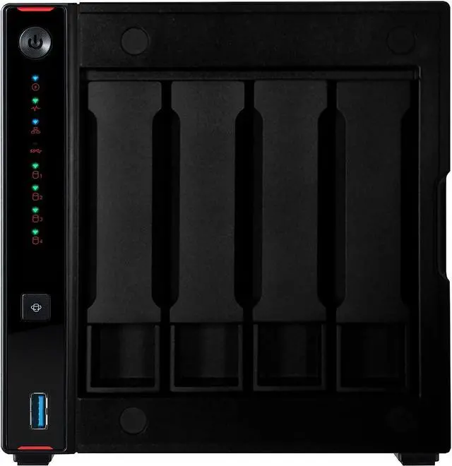 Alt view image 4 of 6 - Asustor Nimbustor 4 Gen2  AS5404T 4 Bay NAS, Quad-Core 2.0GHz CPU, Dual 2.5GbE Ports, 4GB DDR4, Four M.2 SSD Slots (Diskless)