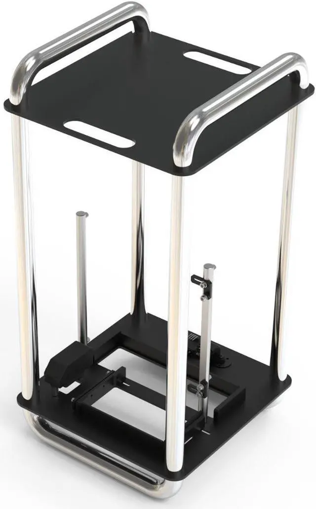 Alt view image 4 of 6 - Streacom STDA6C DA6 Open PC ITX Case - Chrome
