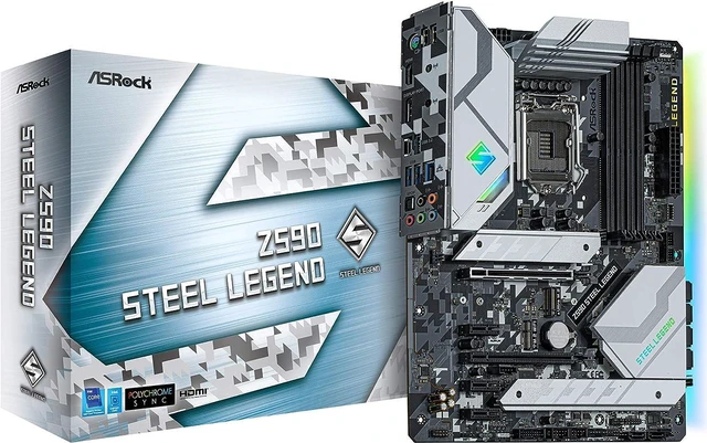 Refurbished: ASRock Z590 STEEL LEGEND LGA 1200 ATX Intel