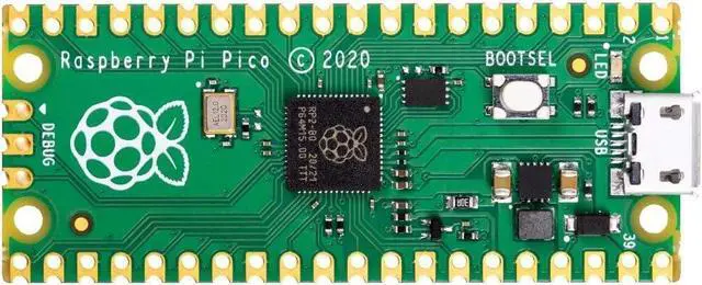 Main image of Raspberry Pi Pico 22AJ1097, Microcontroller Board, RP2040, 32 bit, 2MB Flash