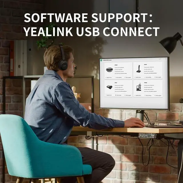Alt view image 7 of 15 - Yealink 1308103 UH37 Mono Teams USB Headset with Microphone for PC Laptop Noise Cancelling , VoIP Skype MS Teams Online