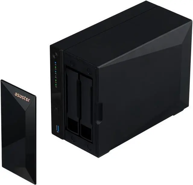 Alt view image 7 of 7 - Asustor AS3302T v2 Drivestor 2 Pro Gen2 2 Bay NAS, Quad-Core 1.7GHz CPU, 2.5Gbe Port, 2GB DDR4 (Diskless)