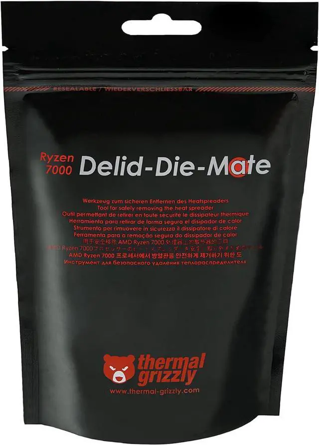 Alt view image 7 of 13 - Thermal Grizzly TG-DDM-R7000-R Ryzen 7000 Delid-Die-Mate CPU Delid Tool for RYZEN 7000 Series