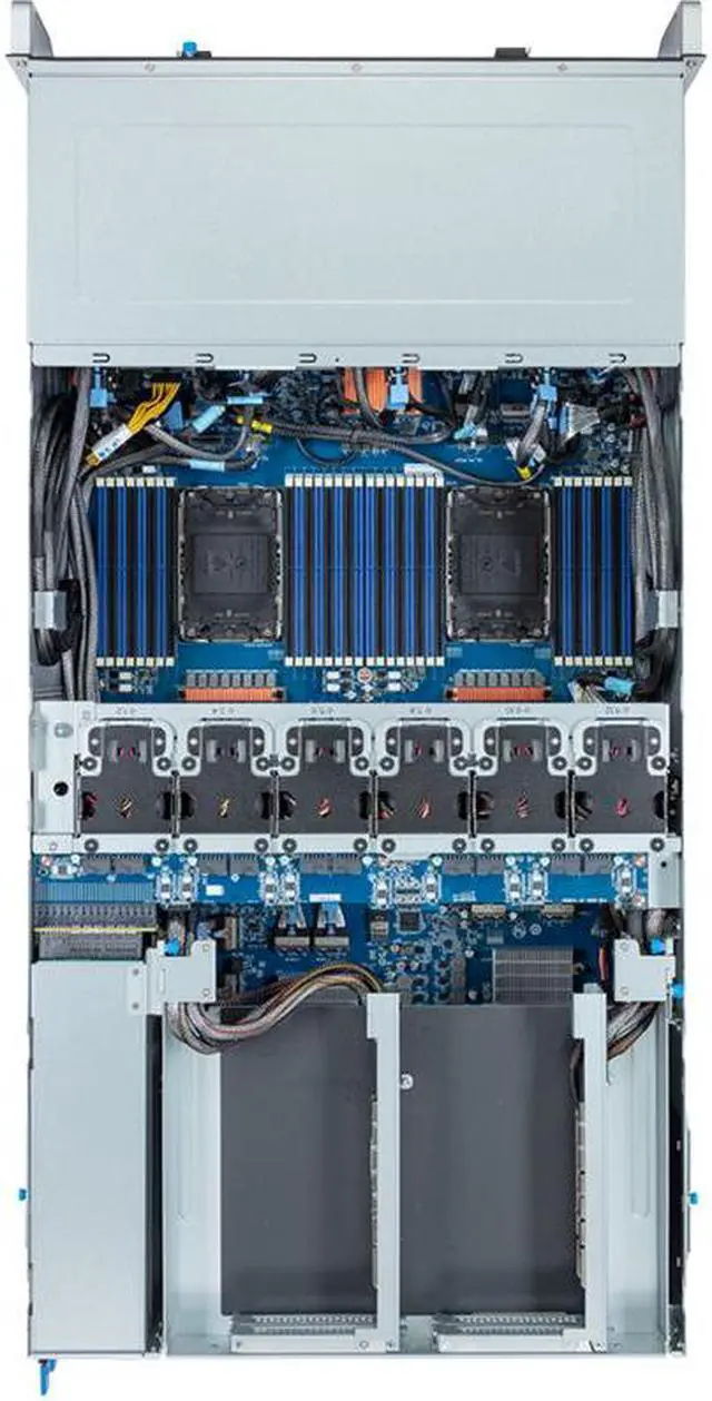 Alt view image 5 of 5 - Gigabyte G493-SB2 rev. AAP1 4U HPC/AI Server Barebone - Intel Gen4/Gen5 Xeon Scalable, Dual CPU, 8x Gen5 GPUs