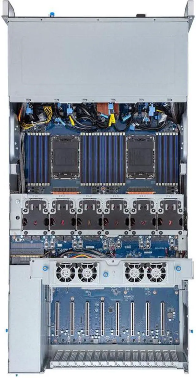 Alt view image 5 of 5 - Gigabyte G493-SB1 rev. AAP1 4U HPC/AI Server Barebone - Intel Gen4/Gen5 Xeon Scalable, Dual CPU, 10x Gen5 GPUs