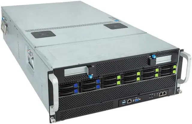 Alt view image 3 of 6 - Gigabyte G493-ZB1 rev. AAP1 4U HPC/AI Server Barebone - AMD EPYC 9004, Dual CPU, 10x Gen5 GPUs