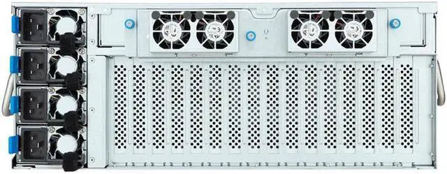 Alt view image 4 of 6 - Gigabyte G493-ZB1 rev. AAP1 4U HPC/AI Server Barebone - AMD EPYC 9004, Dual CPU, 10x Gen5 GPUs