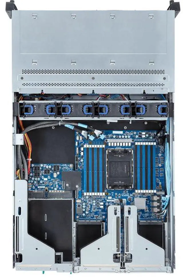 Alt view image 4 of 4 - Gigabyte R263-S33 rev. AAF1 2U Rack Server Barebone - 4th/5th Gen Intel xeon Scalable - 3x Gen5 GPUs, 1x Gen3 M.2 Slots, 12 SATA/SAS Bays